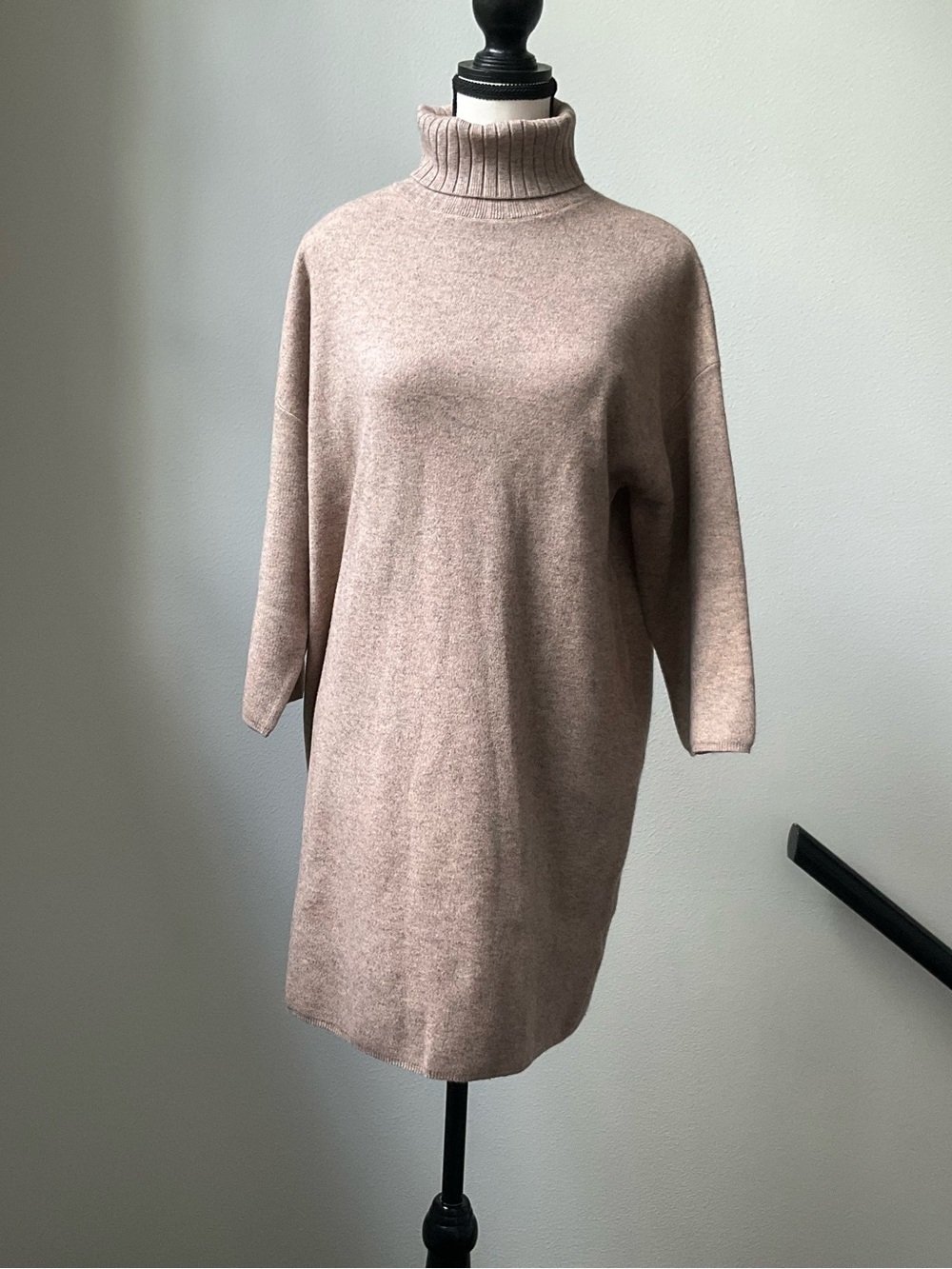 ✨ Pomander Place Heathered Sweater Dress Size Small Soft Stretch Turtleneck ✨